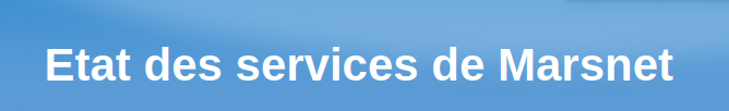 Image de l'ent&ecirc;te du blog &Eacute;tat des services de Marsnet, texte en blanc sur fond bleu